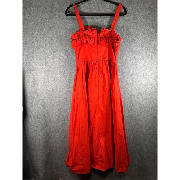 Creatures of Comfort Dress Women 6 Poppy Robbie Midi Ruffle Feminine Romantic - Picture 9 of 10